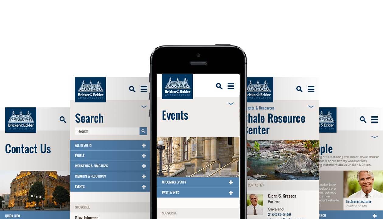 Bricker Law Firm Responsive Website Design