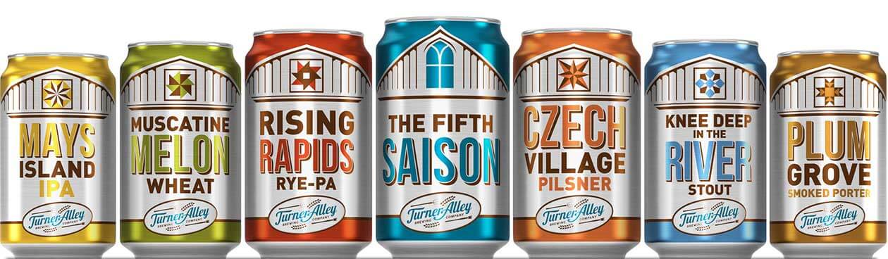 Turner Alley Beer Can Branding & Packaging Design