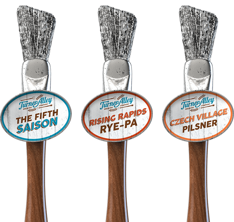 Turner Alley Tap Handle Graphic Design